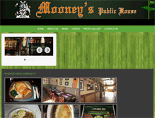 Tablet Screenshot of mooneyspublichouse.com
